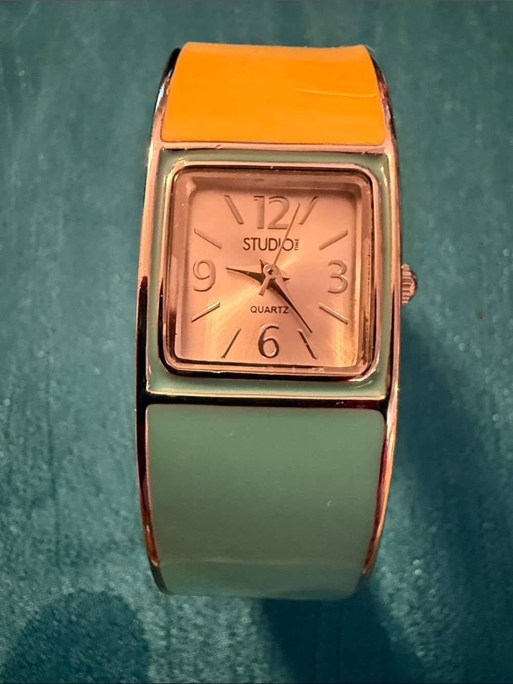 Studio Colorblock Yellow & Mint Women’s Bracelet Watch
